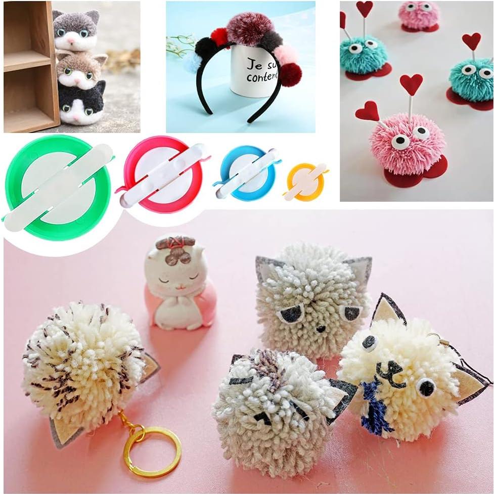 Fabricante de Pom Pom Knewmart 5 Tamaños + 10 Agujas + 10 Marcadores