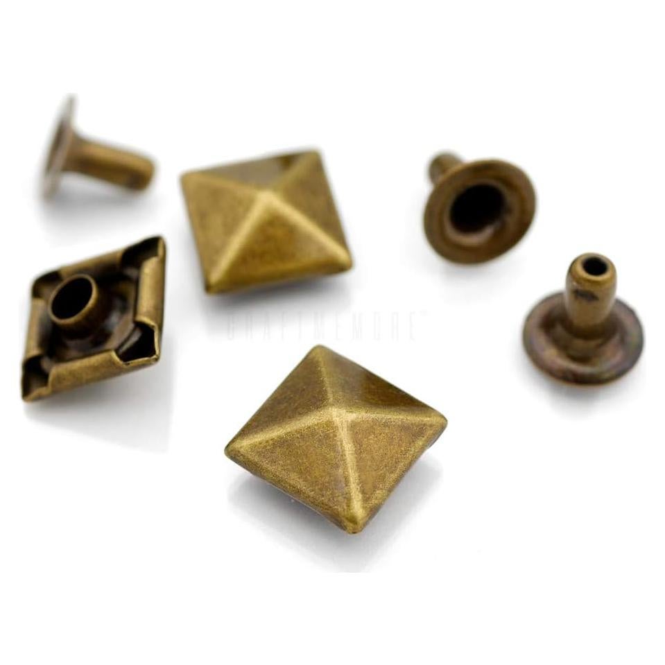 Remaches Decorativos CRAFTMEMORE 100pcs 7mm Bronce Antiguo