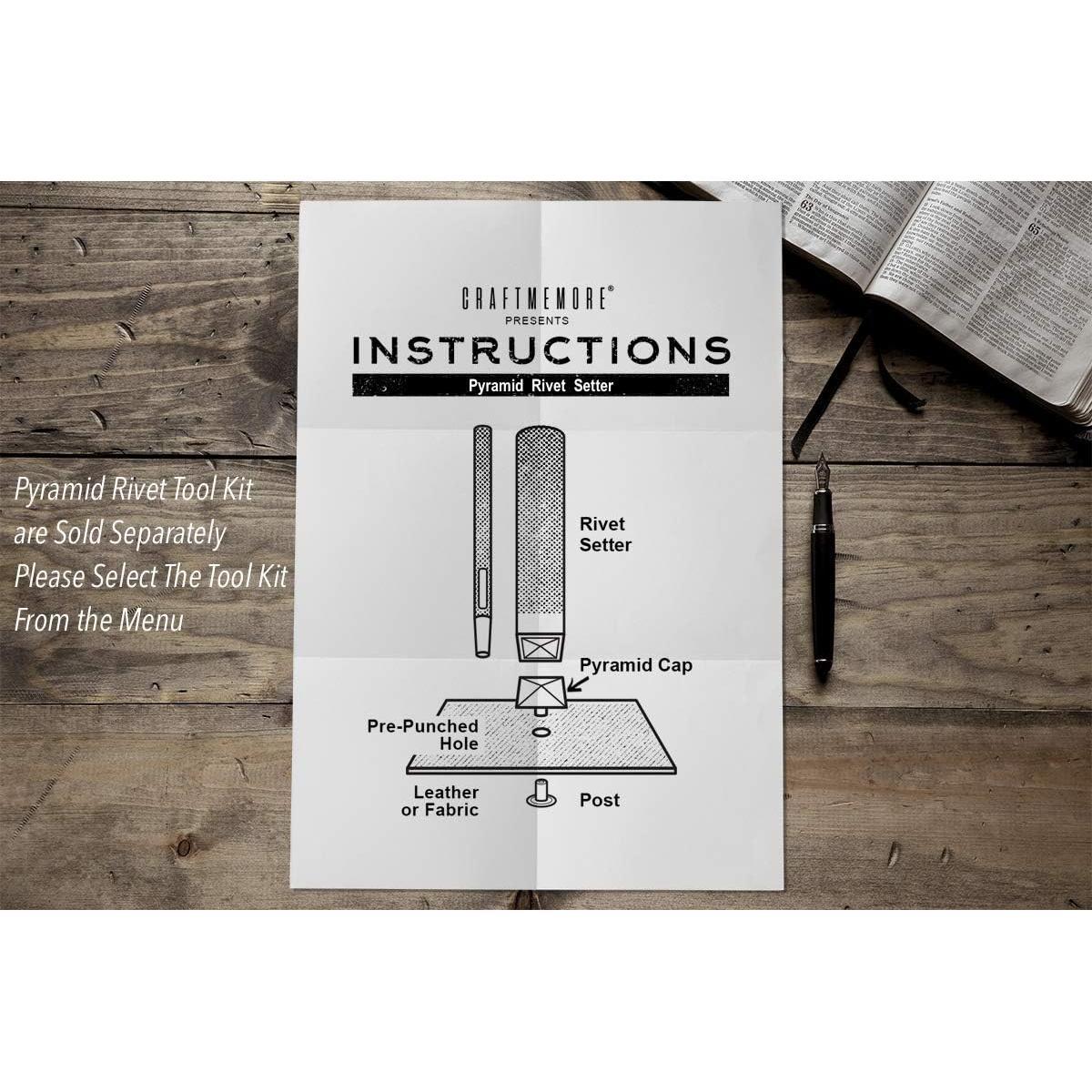 Remaches Decorativos CRAFTMEMORE 100pcs 7mm Bronce Antiguo