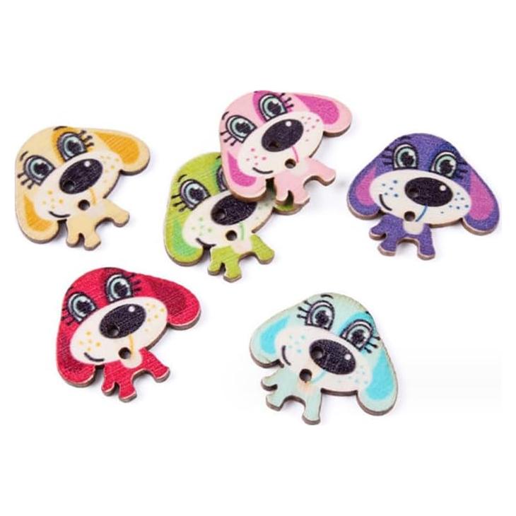 Botones de Madera Coloridos AKOAK 50 Pcs para Manualidades DIY