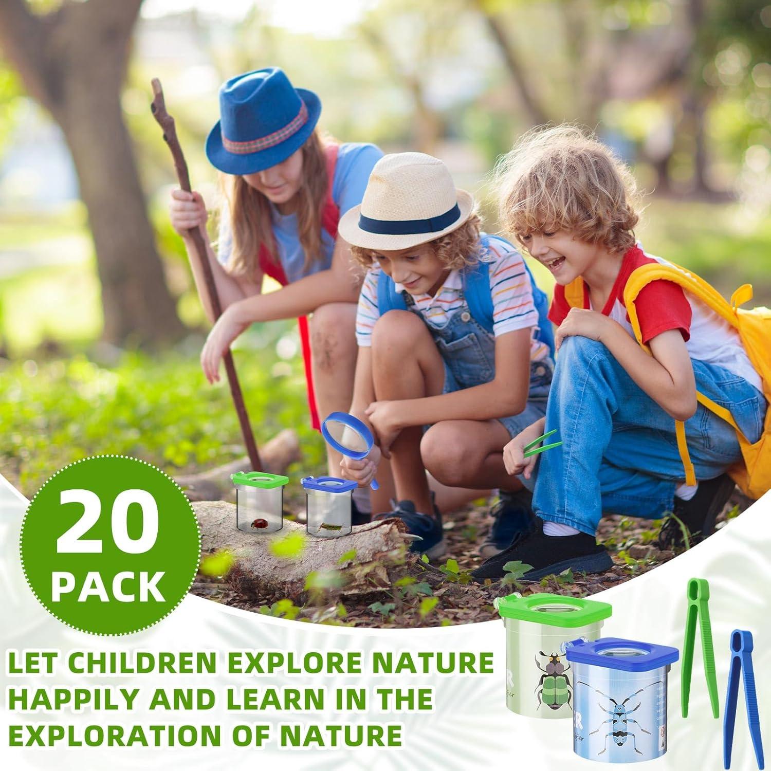 Kit de Observación de Insectos Halloscume 20 Piezas para Niños