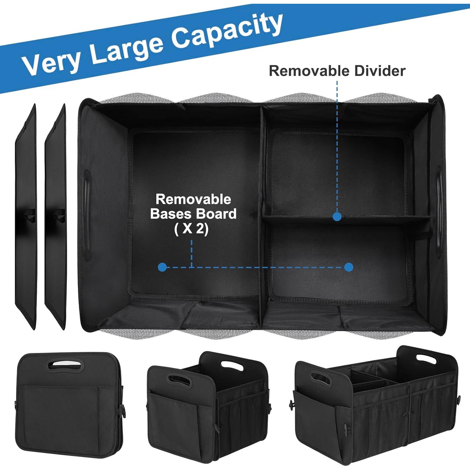 Organizador de Maletero HABOPET 72L Plegable Impermeable Negro