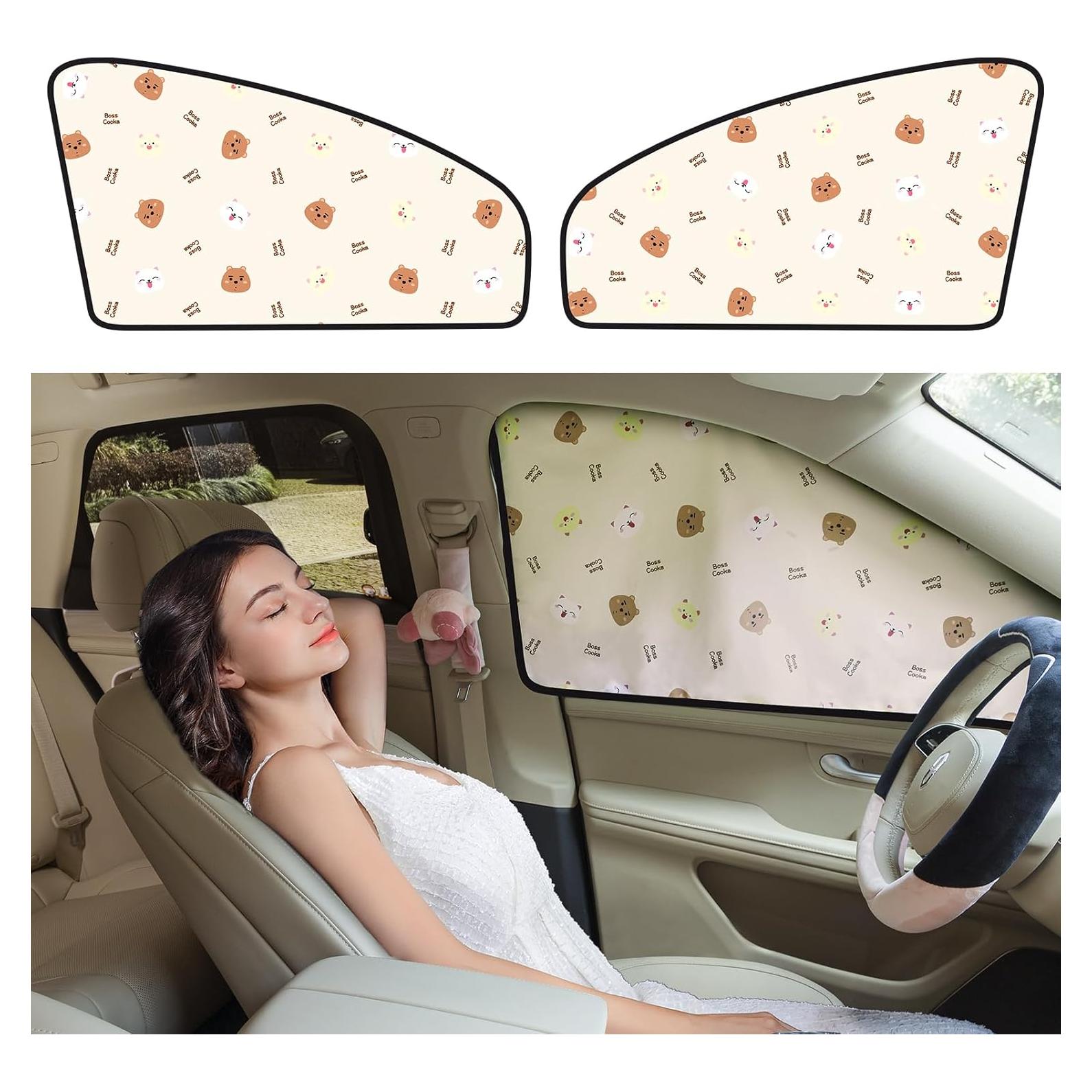 Cortina de Ventana de Coche Aokway 2Pcs - Protección UV 99%