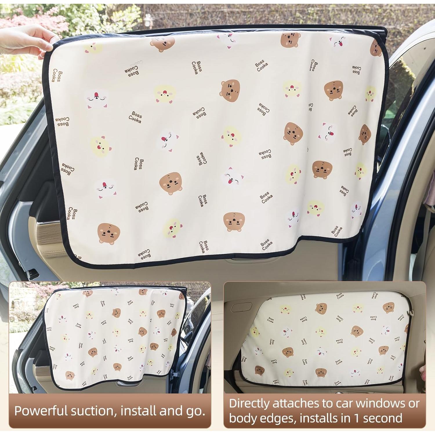 Cortina de Ventana de Coche Aokway 2Pcs - Protección UV 99%