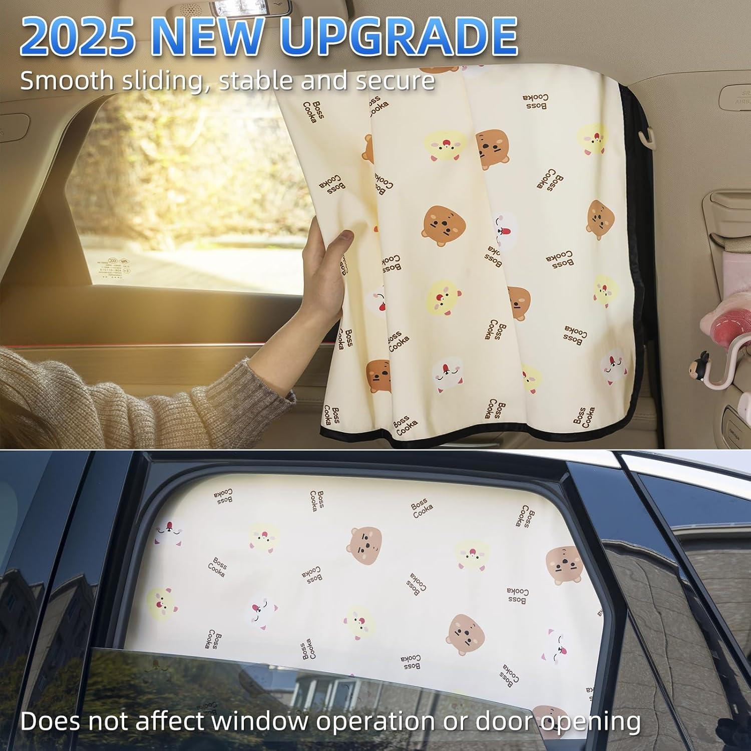 Cortina de Ventana de Coche Aokway 2Pcs - Protección UV 99%