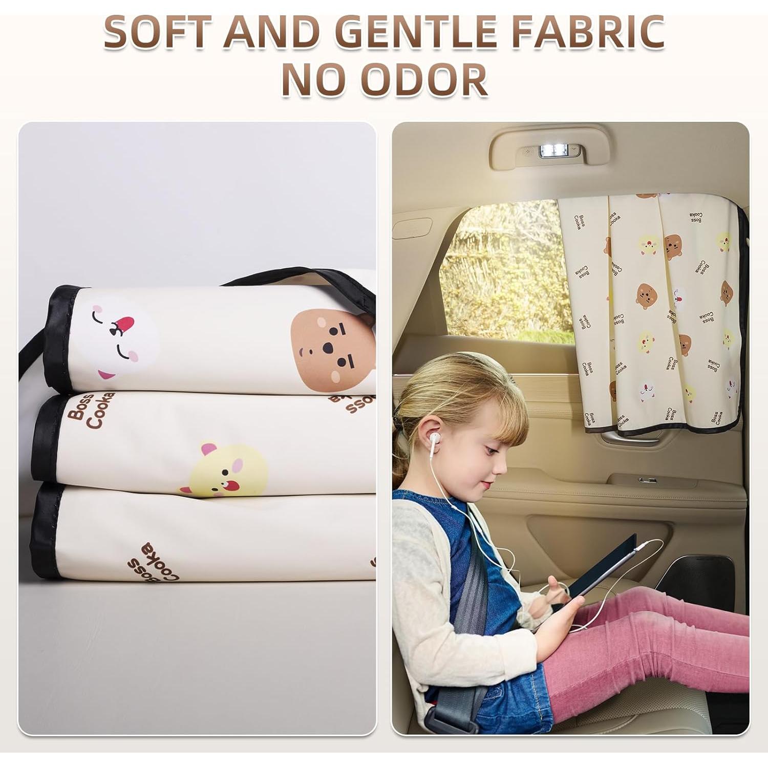 Cortina de Ventana de Coche Aokway 2Pcs - Protección UV 99%