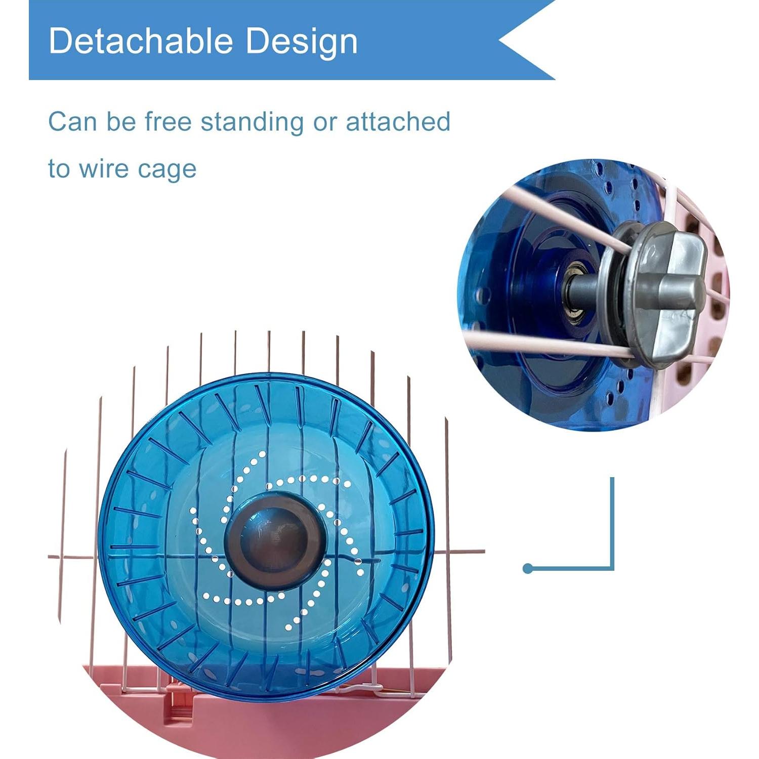 Rueda de Ejercicio para Hámster Petest 17 cm Azul Silenciosa