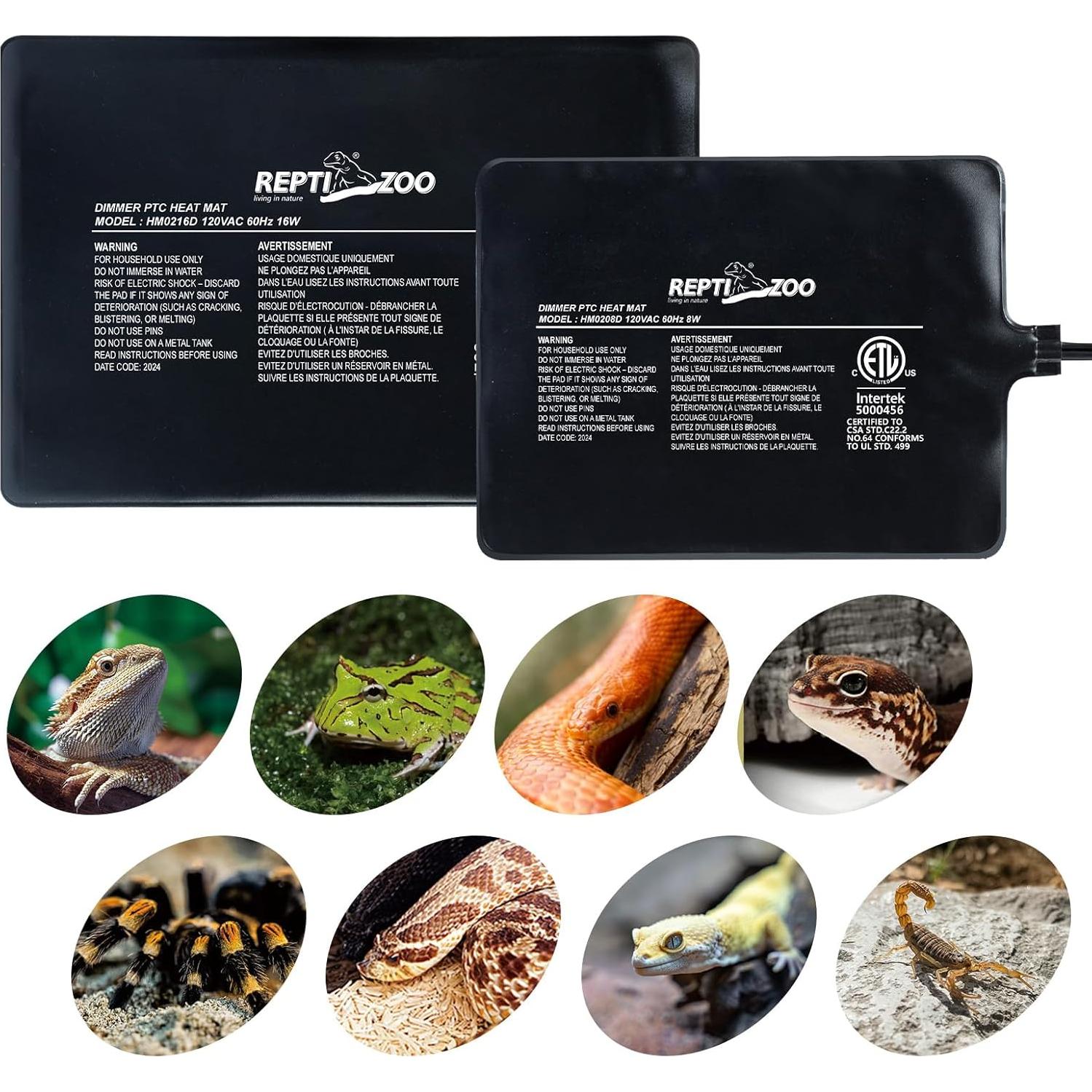 Almohadilla Térmica REPTI ZOO 15.24x20.32cm 8W Ajustable