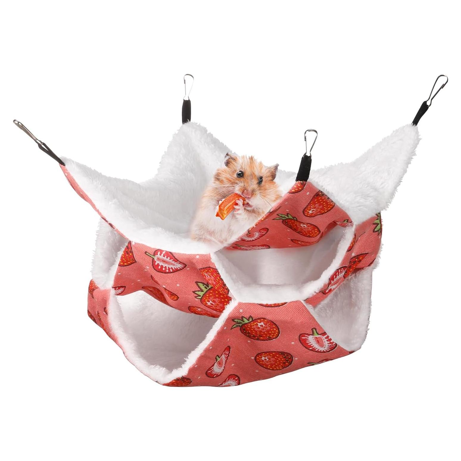 Hamaca Colgante para Mascotas XINRUI 30x30cm Rojo Frambuesa