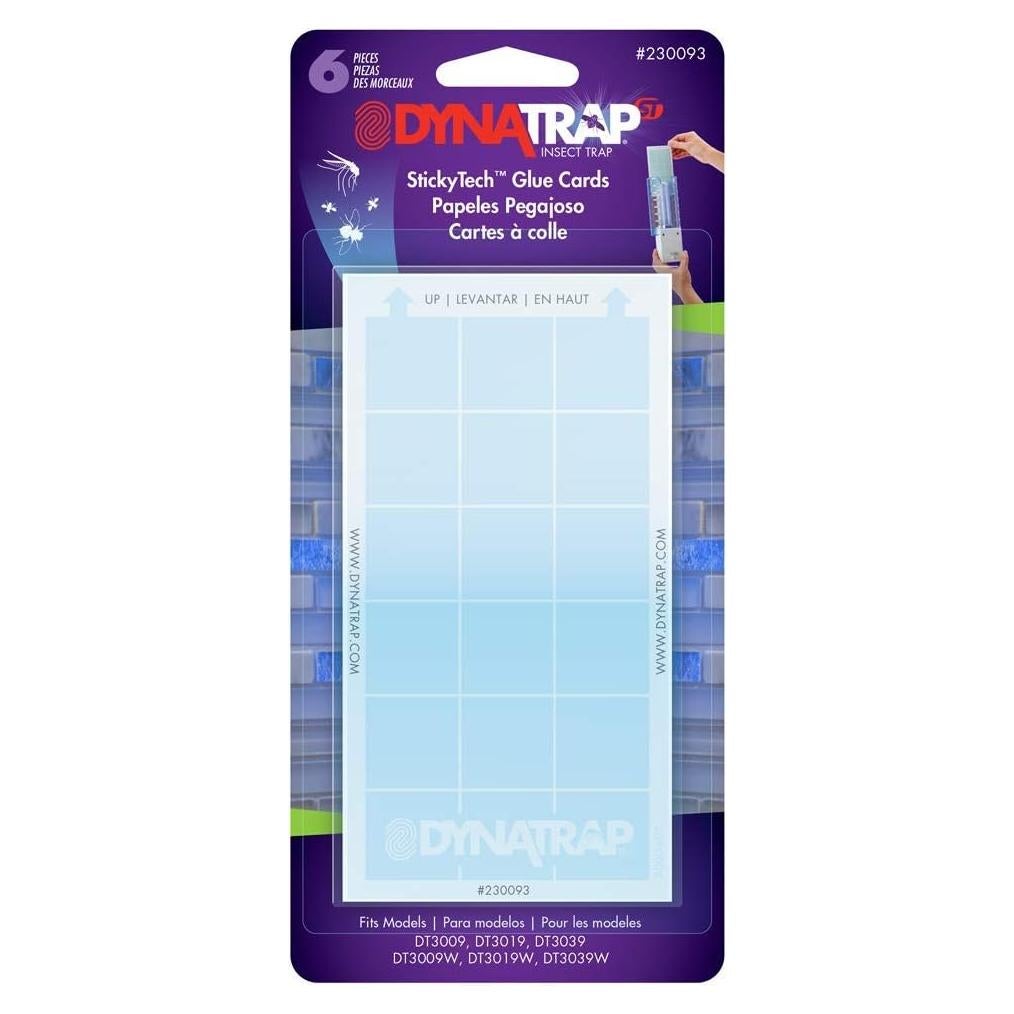 Tarjetas de Pegamento DynaTrap 230093 - Paquete de 6 para Insectos