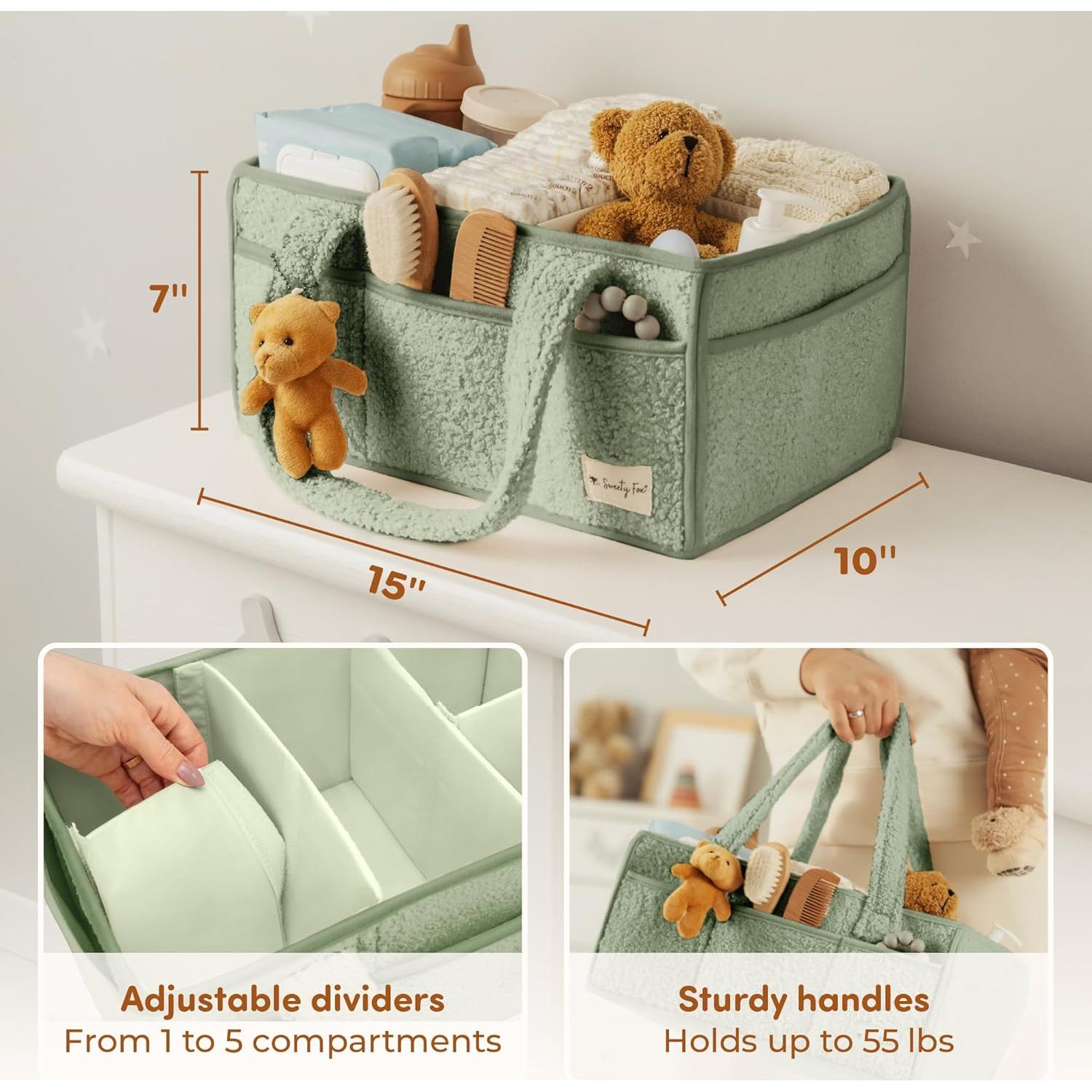 Organizador de Pañales Sherpa BMS International Verde 38.86x20.70x7.91 cm