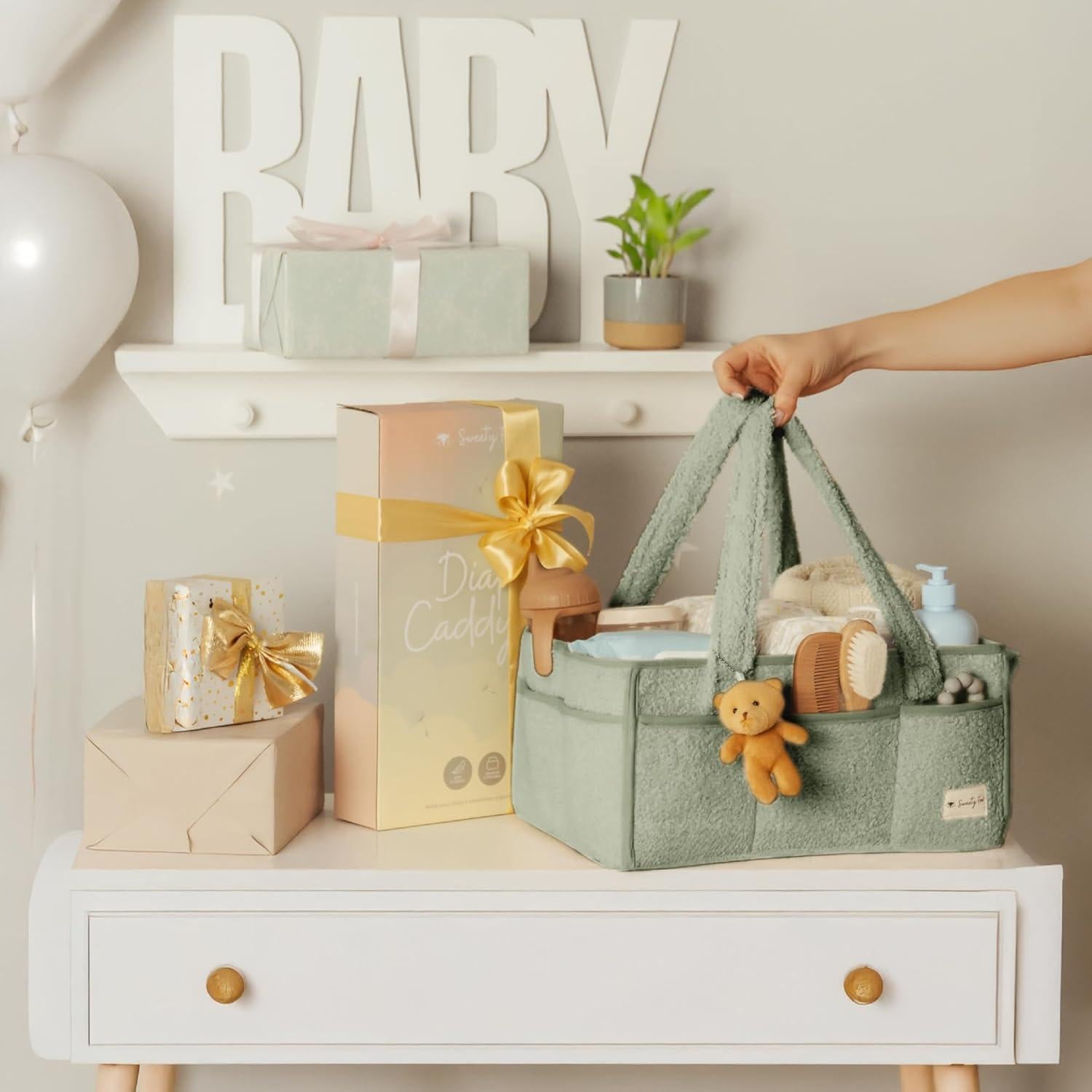 Organizador de Pañales Sherpa BMS International Verde 38.86x20.70x7.91 cm