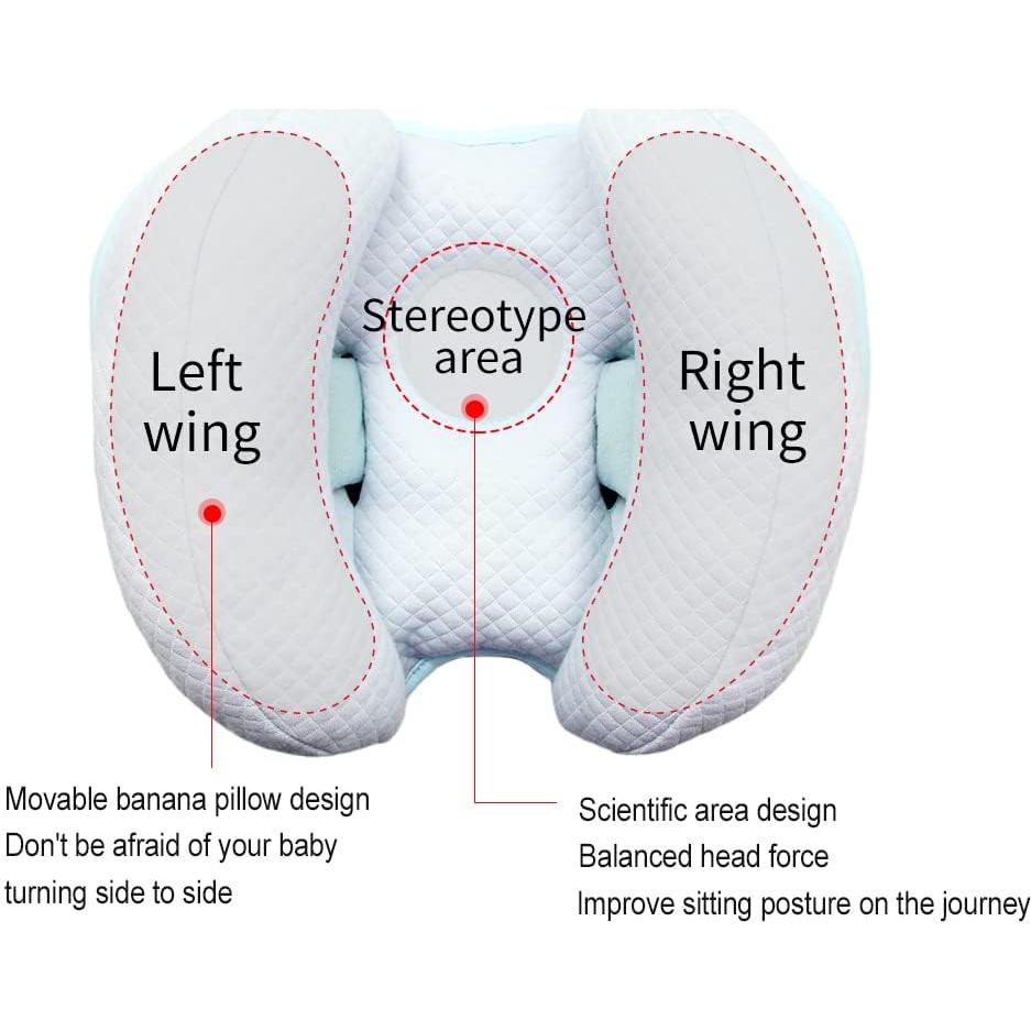 Cojín de Viaje 2 en 1 Blublu Park para Bebés Azul