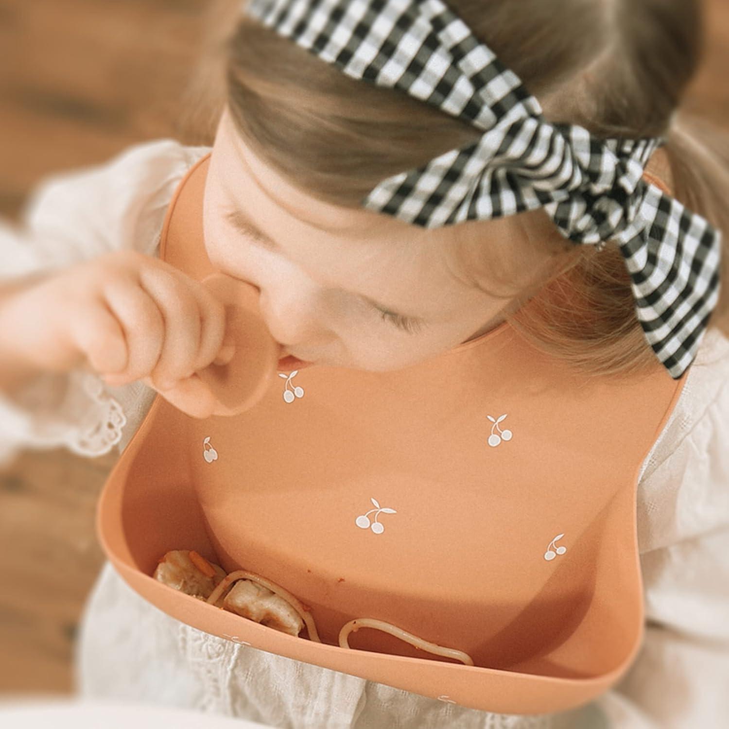 Conjunto de Baberos de Silicona Moonkie 2 Unidades Ajustables