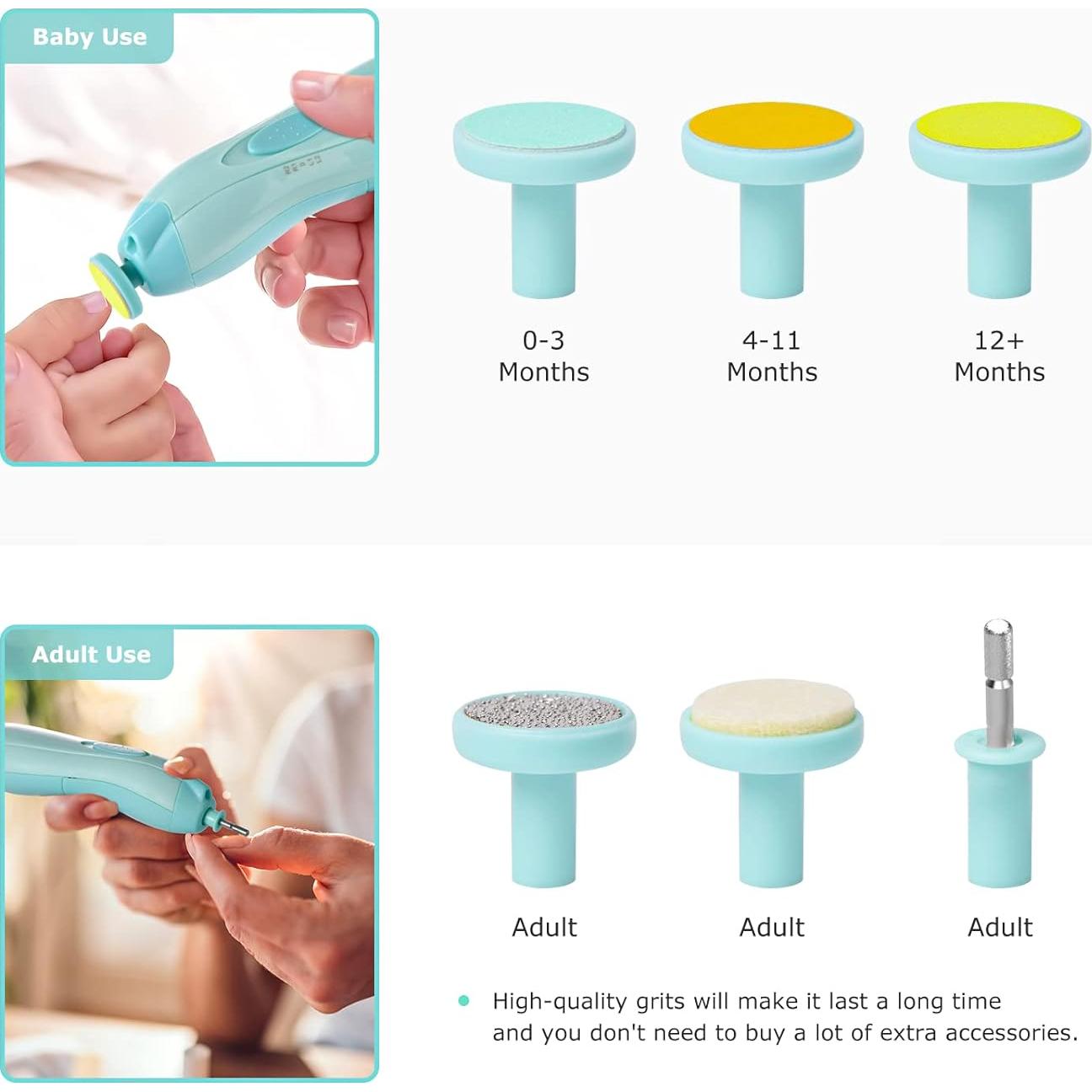 Cortador de Uñas Eléctrico Lupantte para Bebés y Adultos