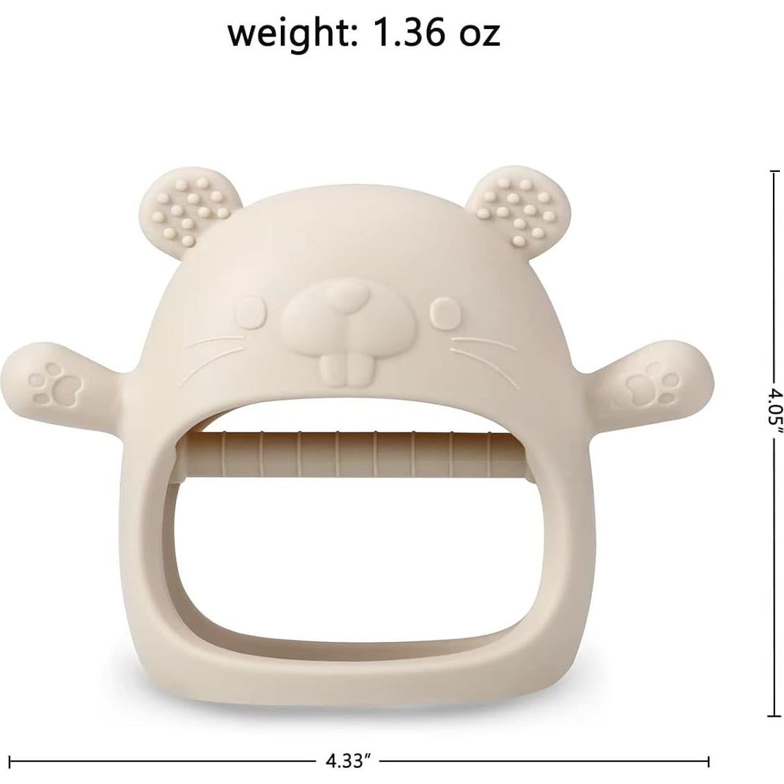 PandaEar Juguetes de Dentición Silicona 2 Piezas Alivio Bebé