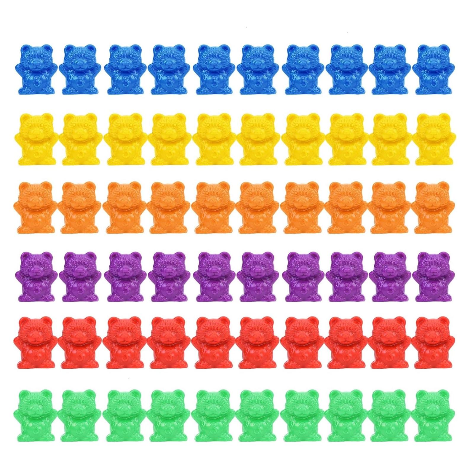 Ositos de Conteo de Colores Timoo - 60 PCS Brillantes