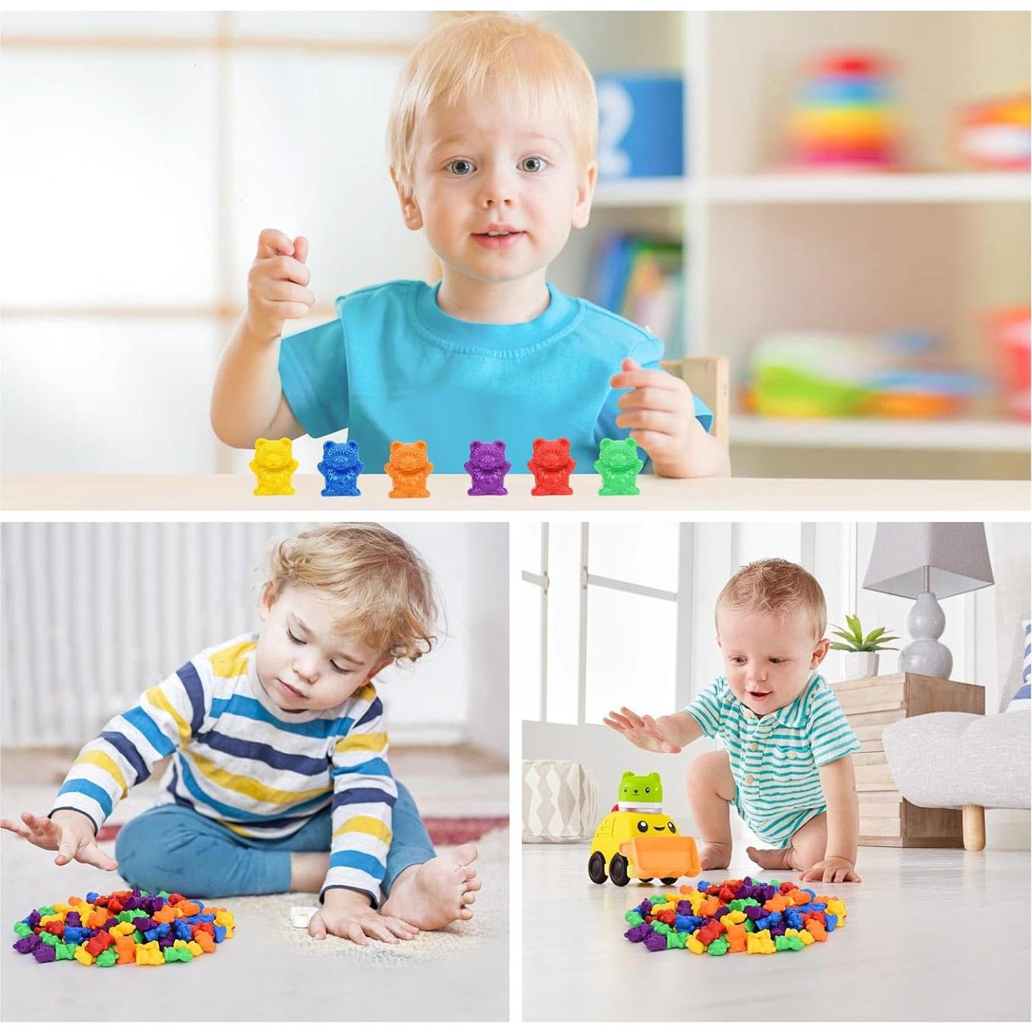 Ositos de Conteo de Colores Timoo - 60 PCS Brillantes