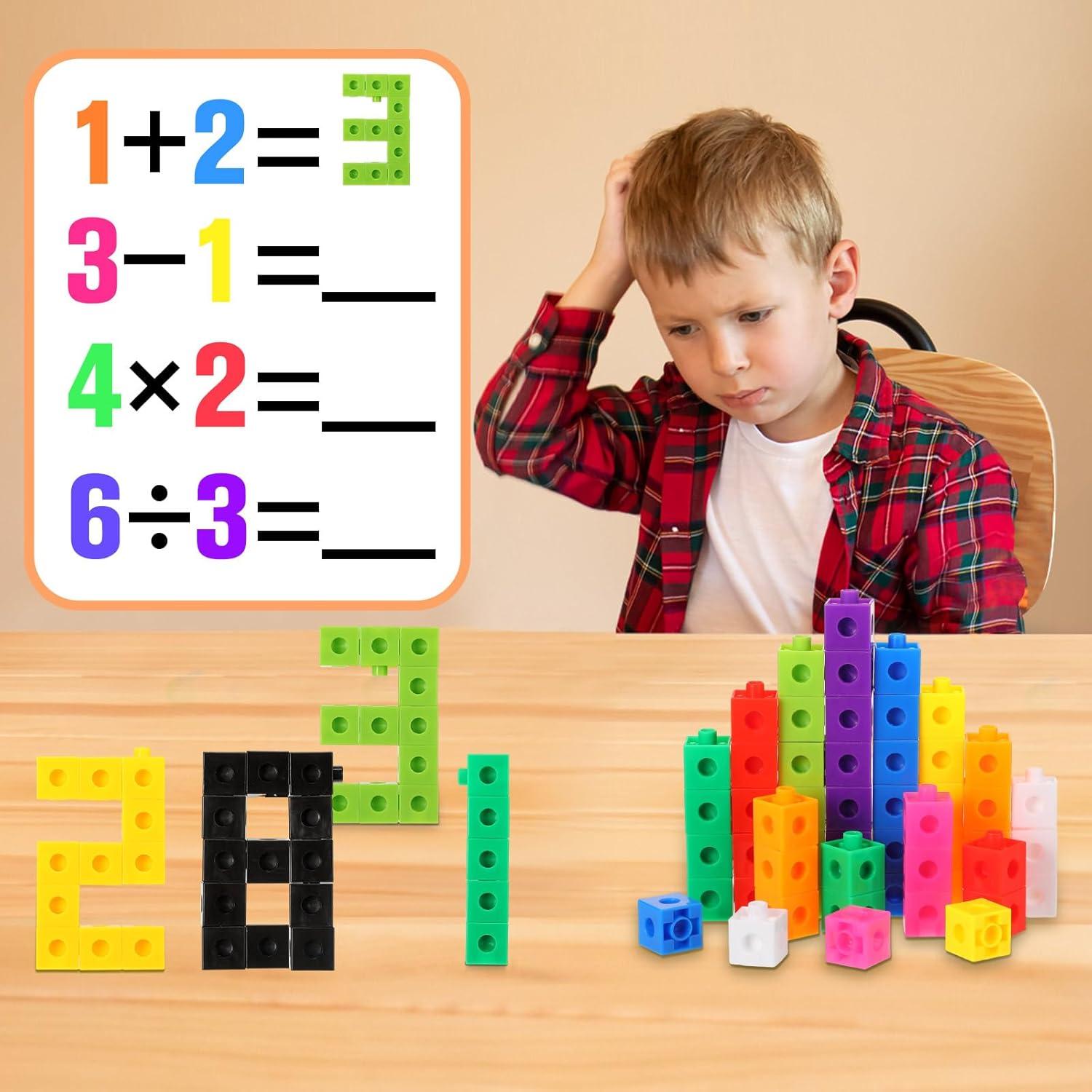 Jenaai 300 Cubos de Conteo Plásticos para Matemáticas