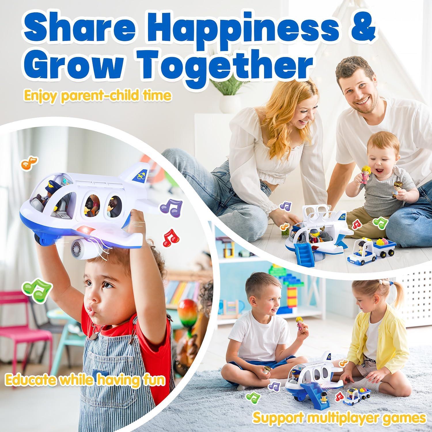 Juguete de avión musical PLAY para niños 2+ años - Azul