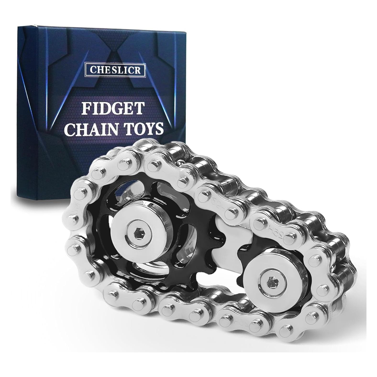 Juguete Antiestrés Metálico CHESLICR para Adultos - Negro