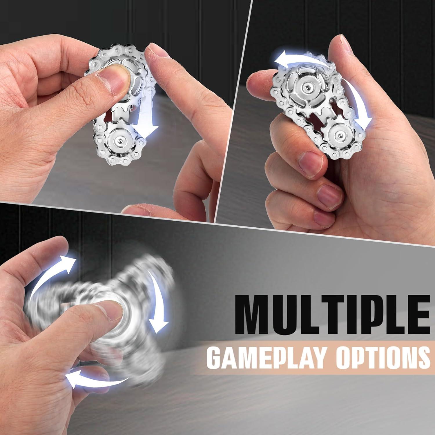 Juguete Antiestrés Metálico CHESLICR para Adultos - Negro