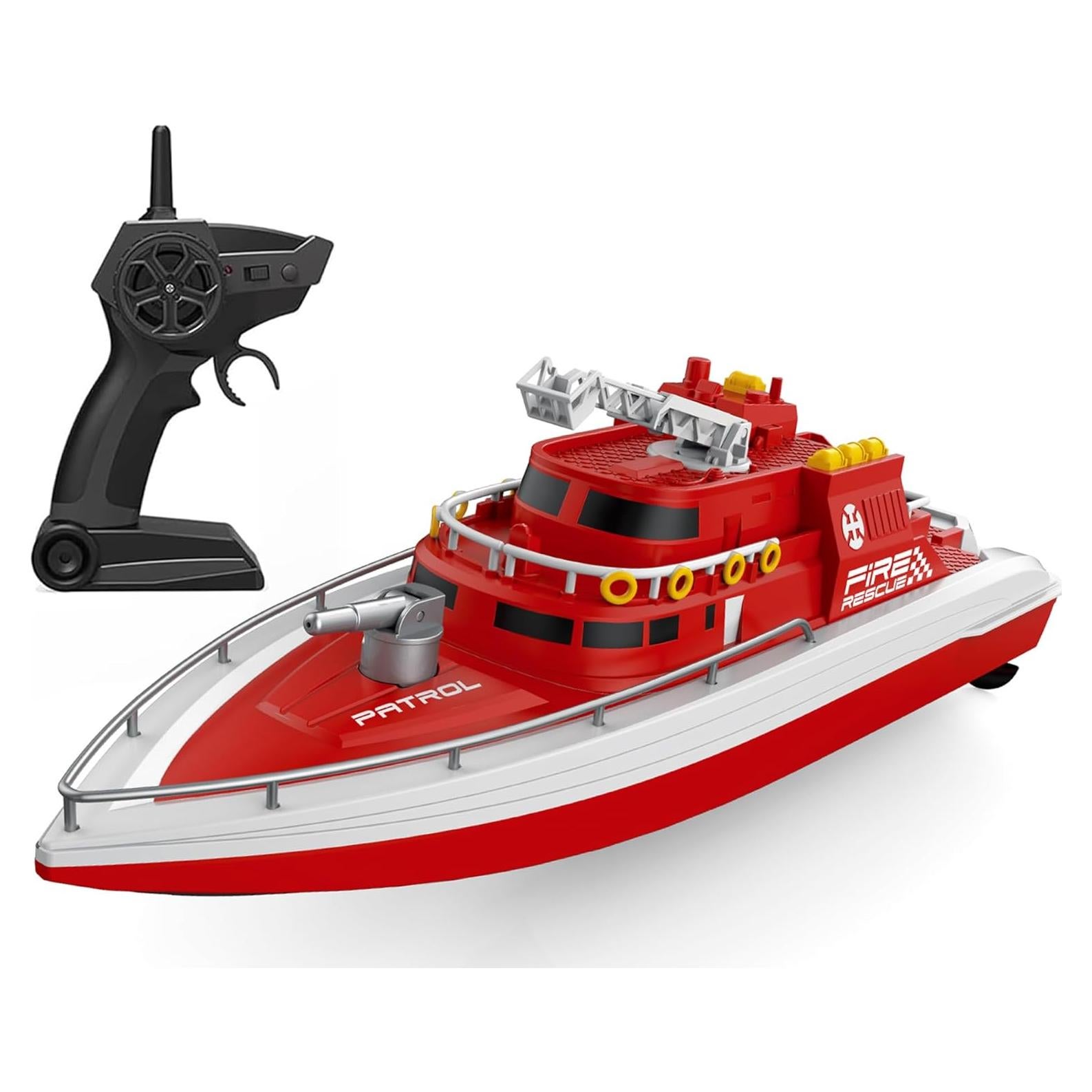 Barco de Control Remoto Ssccgym Bomberos 38x11.7cm 15-25km/h
