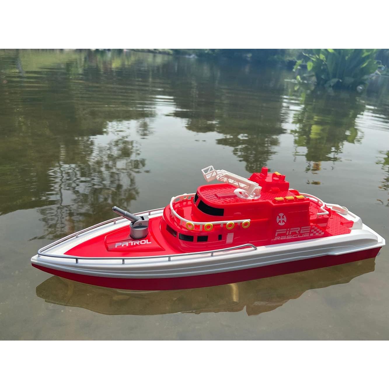 Barco de Control Remoto Ssccgym Bomberos 38x11.7cm 15-25km/h