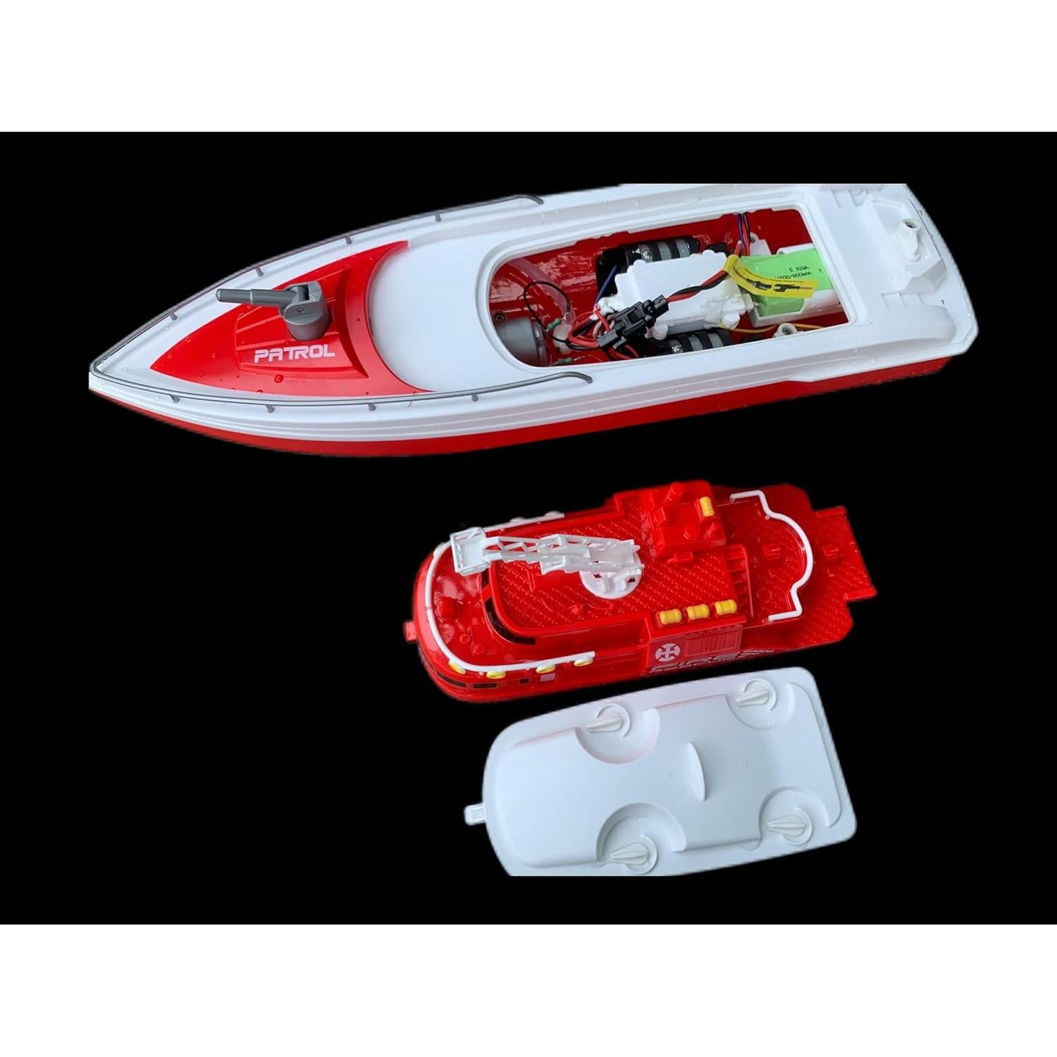 Barco de Control Remoto Ssccgym Bomberos 38x11.7cm 15-25km/h