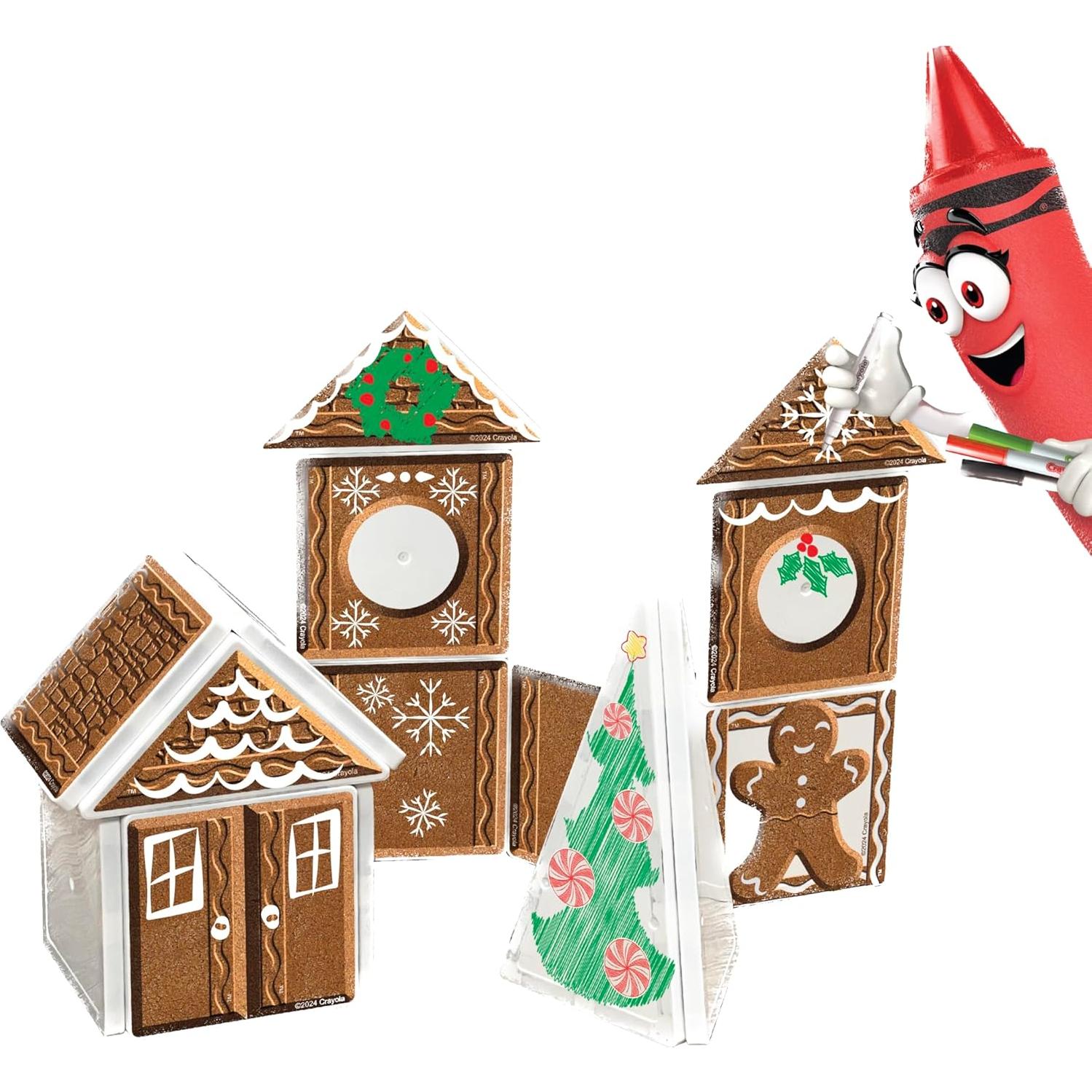 Set de Construcción Magnética CreateOn Crayola Casa de Jengibre 24 Piezas