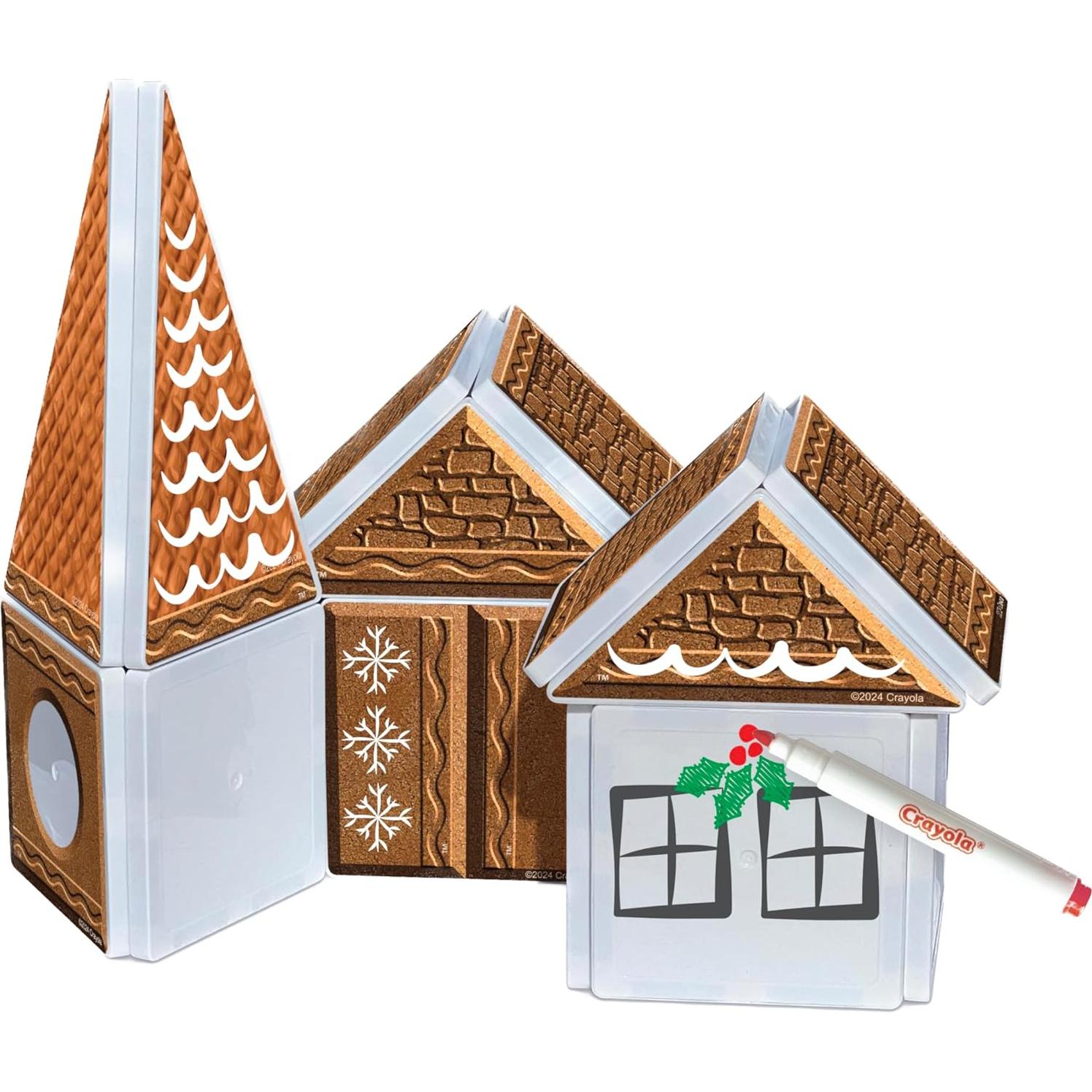 Set de Construcción Magnética CreateOn Crayola Casa de Jengibre 24 Piezas