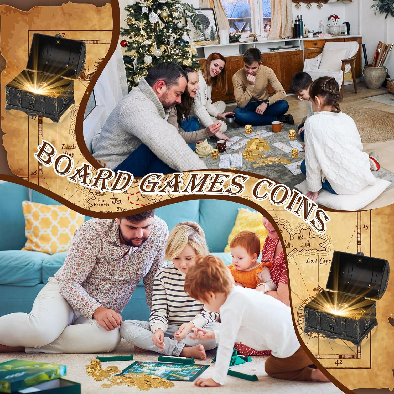 Juego de 200 Monedas de Pirata de Metal Hanaive - Oro