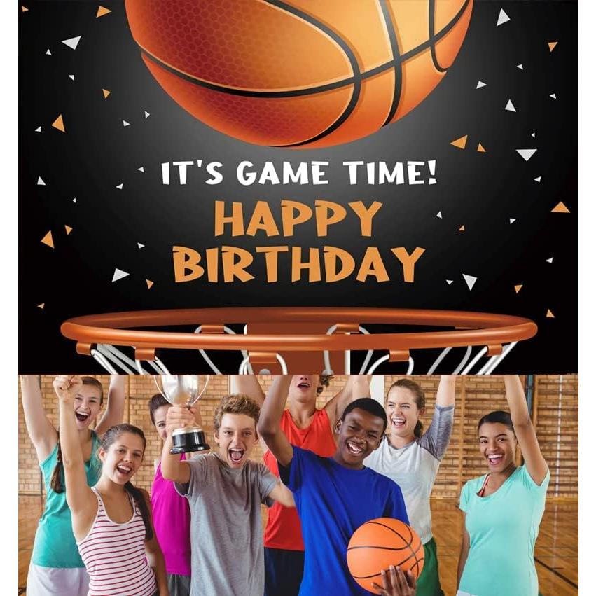 Banner de Cumpleaños Baloncesto DuftGu 180x120 cm