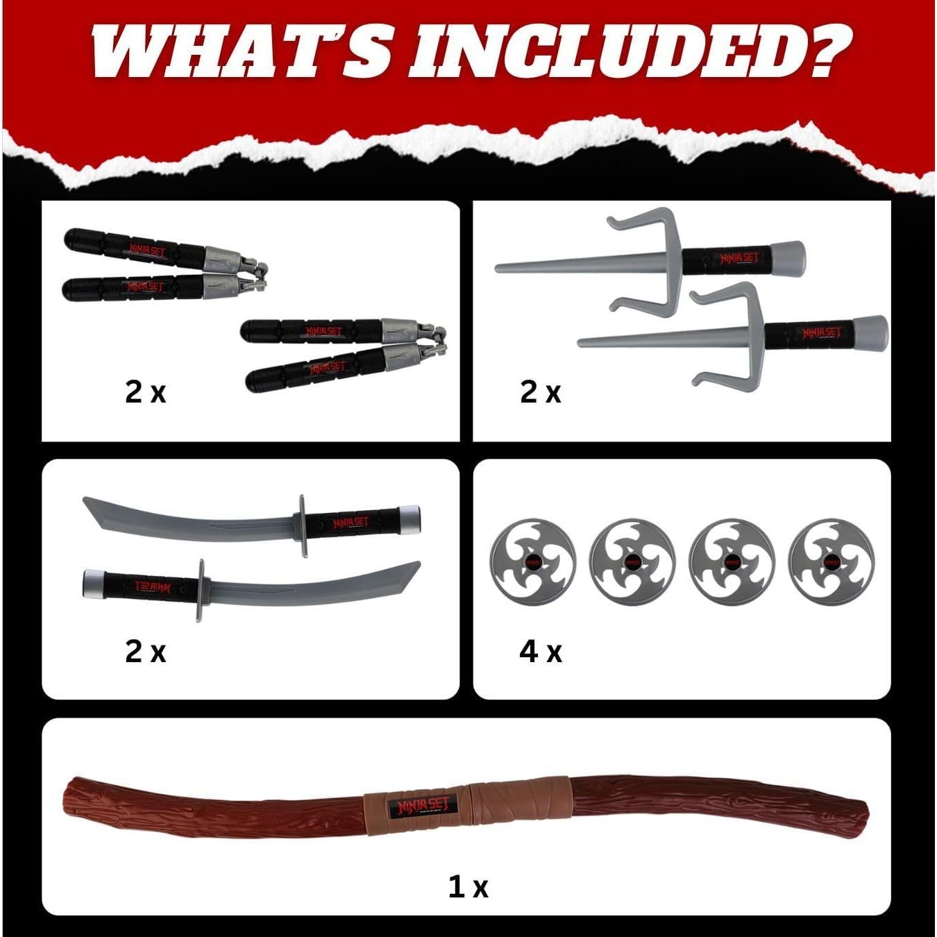 Conjunto de Armas de Ninja Liberty Imports para Niños