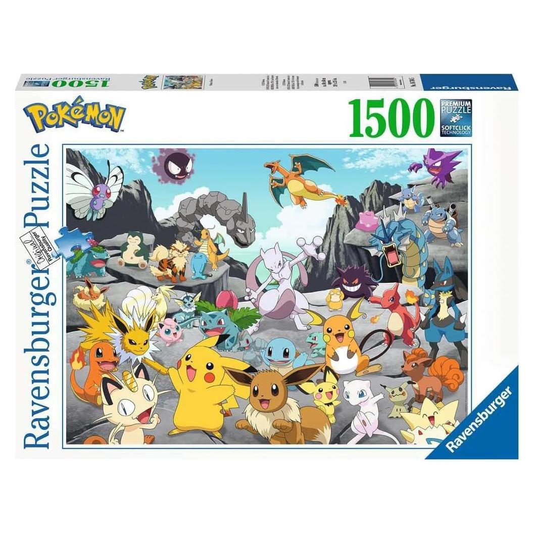 Rompecabezas Ravensburger Pokémon Clásicos 1500 Piezas 80x60 cm