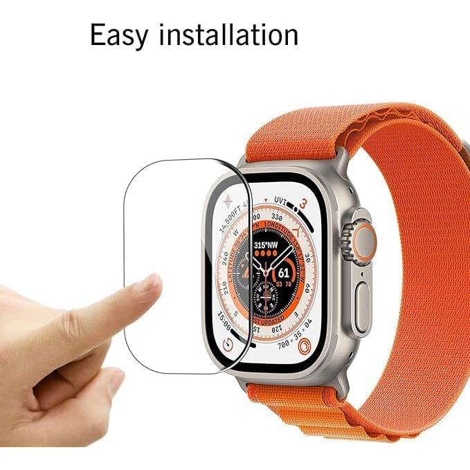 Ailun for Apple Watch Ultra 2/Ultra Screen Protector [49mm], Tempered Glass Film, Anti-Scratch, High Definition, Touch Sensitive[3 Pack][Clear]