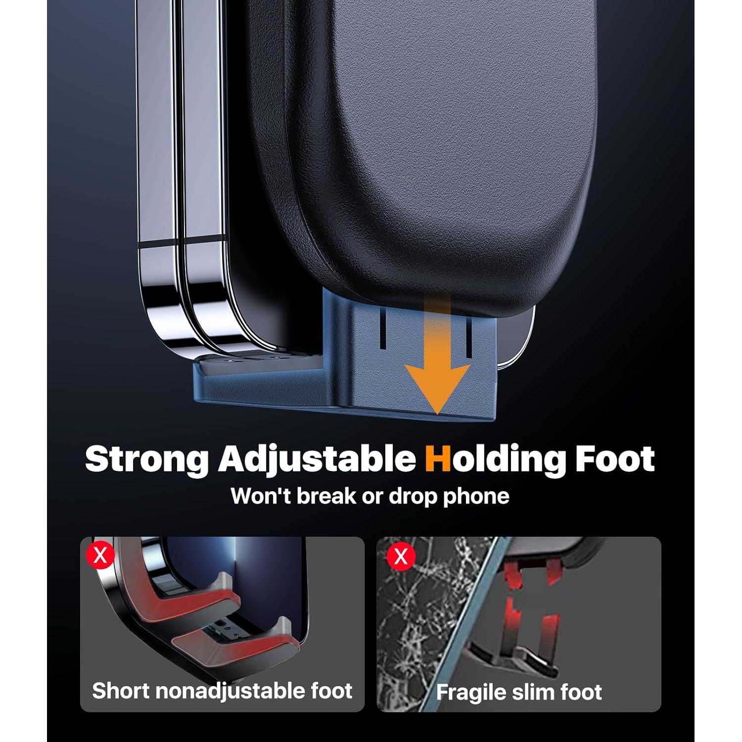 Soporte para Teléfono de Coche Hitolza 3-en-1 Ajustable 360°