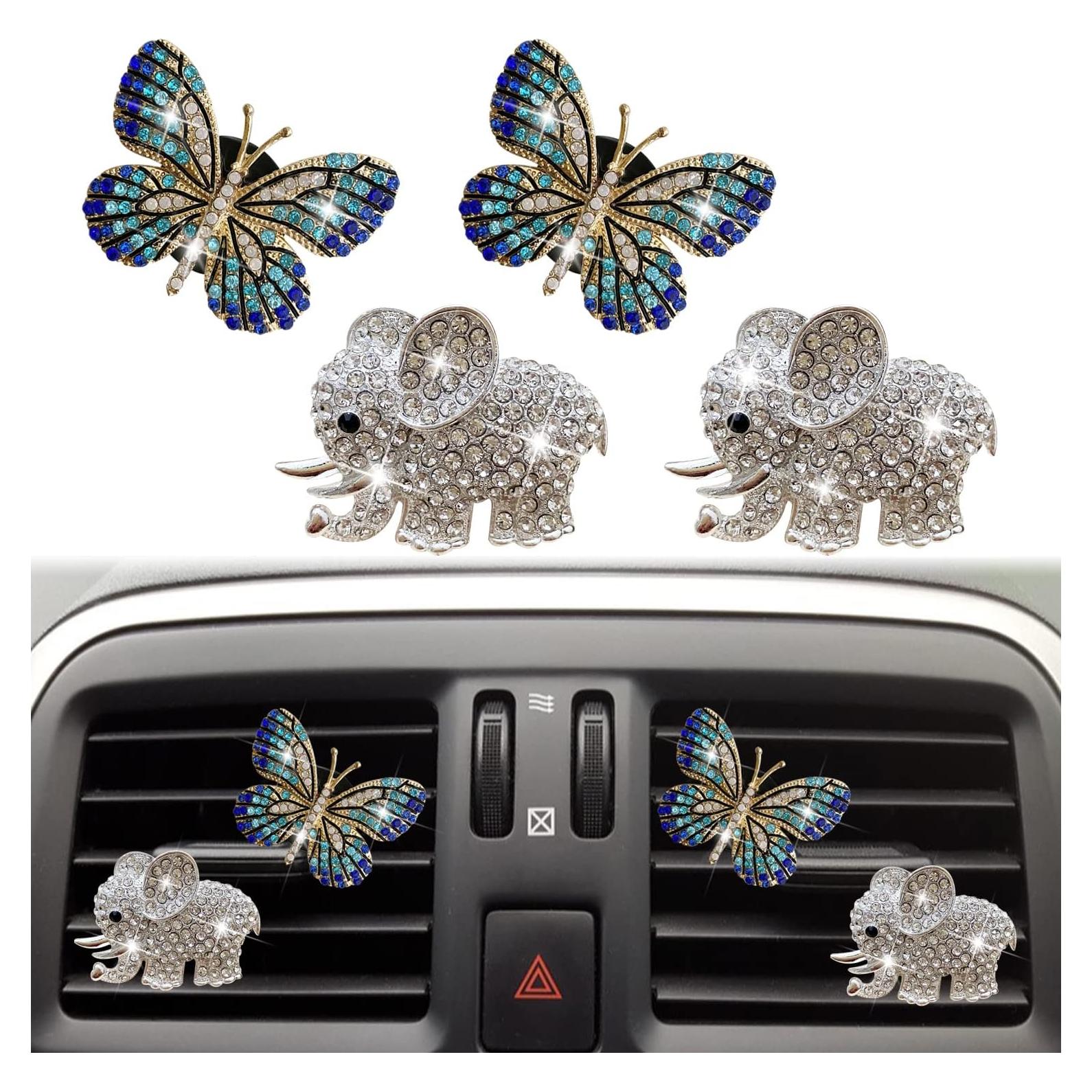 Clip de Perfume para Coche Galyacht Mariposa Brillante 4 Pcs