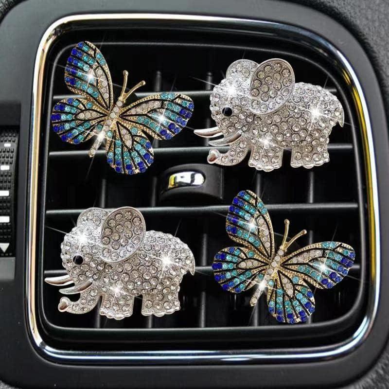 Clip de Perfume para Coche Galyacht Mariposa Brillante 4 Pcs