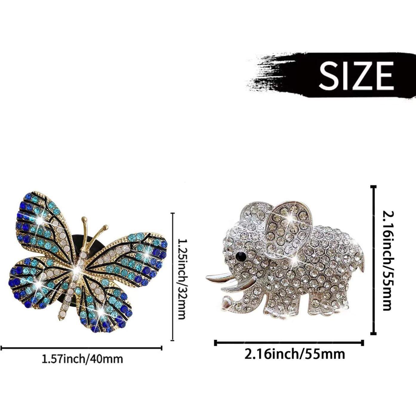 Clip de Perfume para Coche Galyacht Mariposa Brillante 4 Pcs