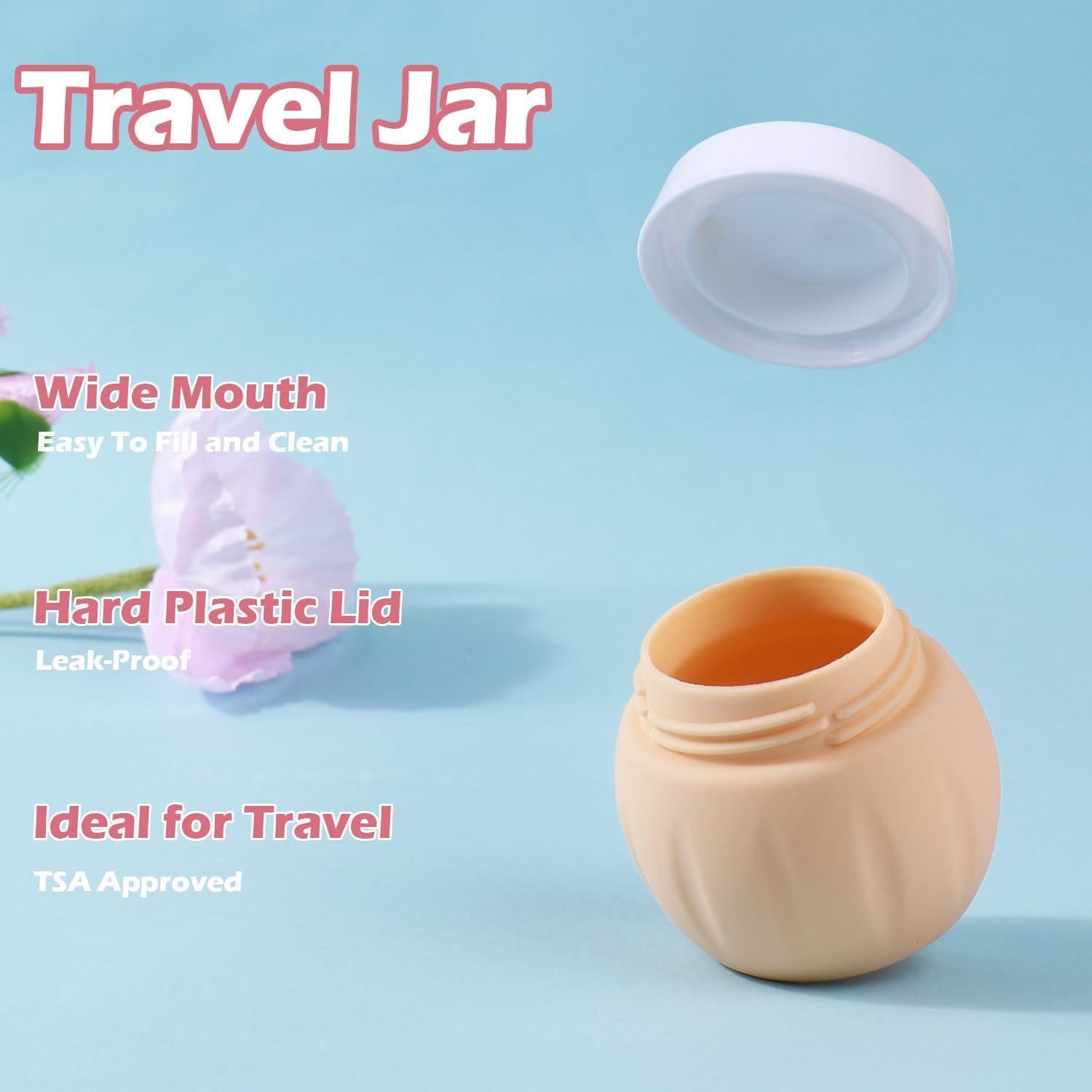 Contenedores de Viaje GLAMFIELDS 50ml Silicona Aprobados TSA