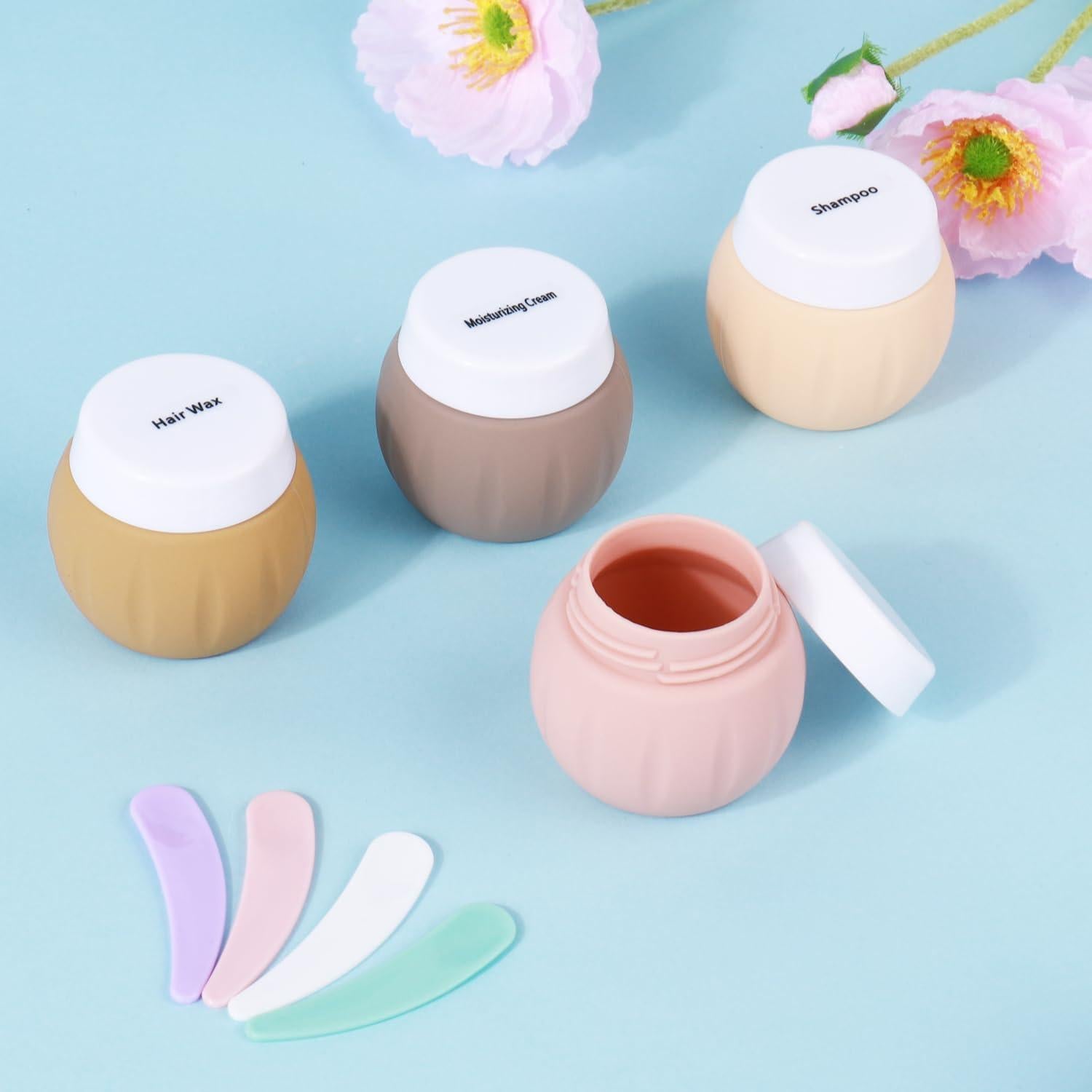 Contenedores de Viaje GLAMFIELDS 50ml Silicona Aprobados TSA