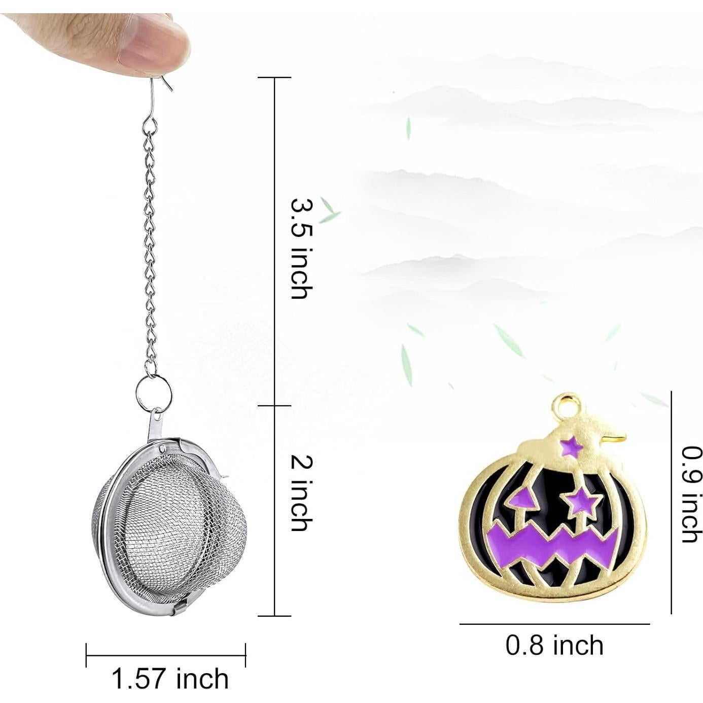 Infusor de Té de Acero Inoxidable YOIYINI con Calabazas 5.3 cm