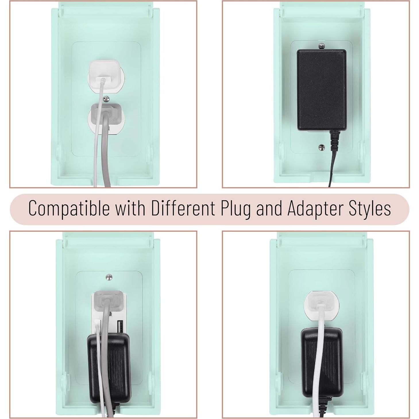 Cubierta de Enchufe de Seguridad Bates para Bebés Azul Cian