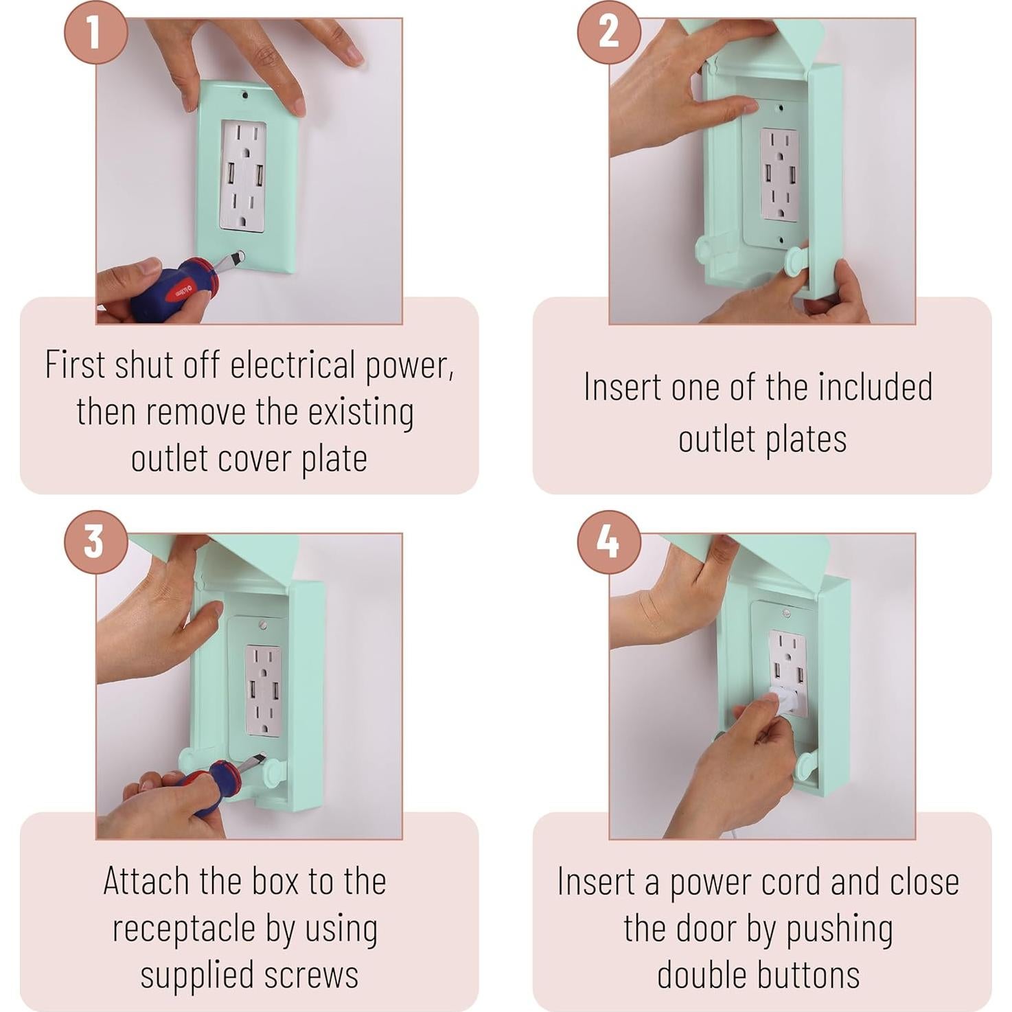 Cubierta de Enchufe de Seguridad Bates para Bebés Azul Cian