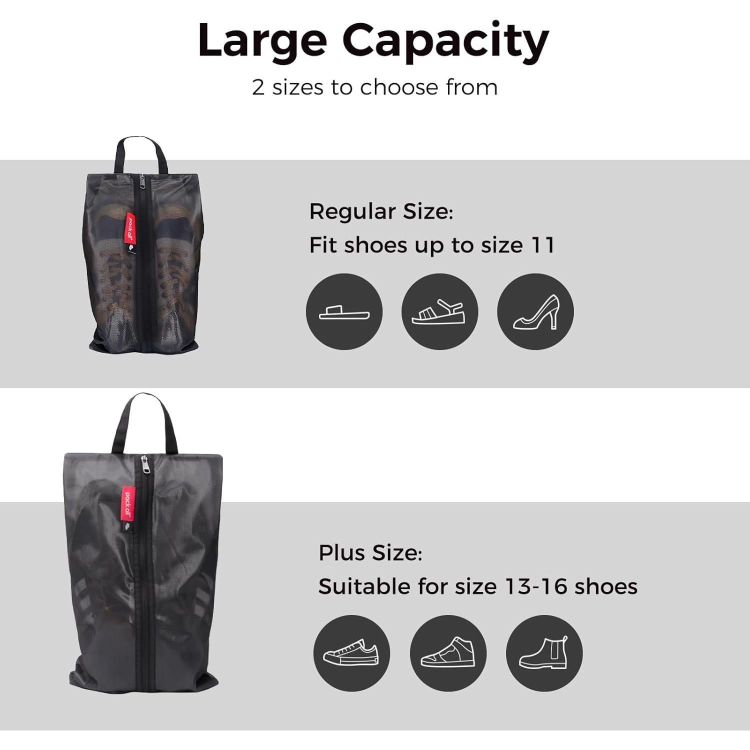 Bolsa de Zapatos Pack All Resistente al Agua Doble Bolsillo