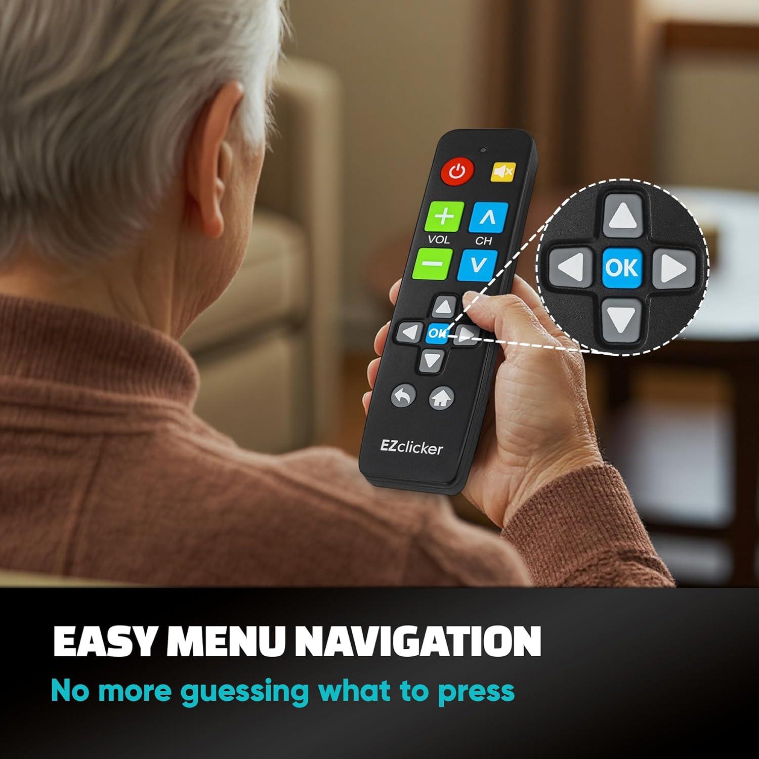 Control Remoto Universal TV Benoo EZCPTVB Botón Grande Negro