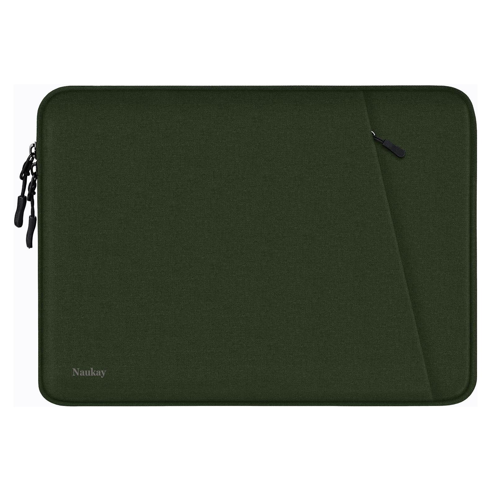 Funda para Laptop Naukay 13.3" Verde Militar Impermeable