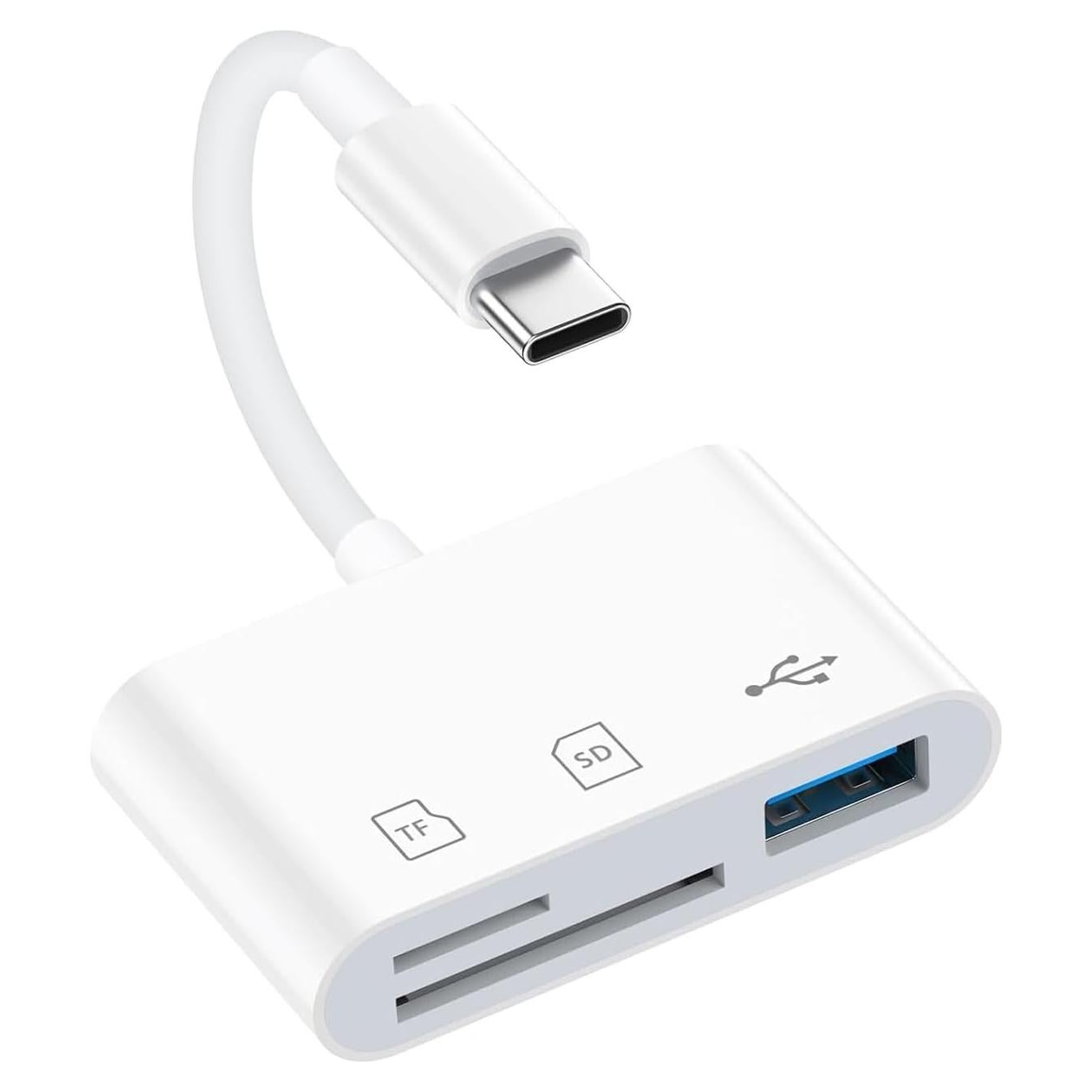 Lector de Tarjetas SD USB-C MBODMI 3 en 1 para iPhone