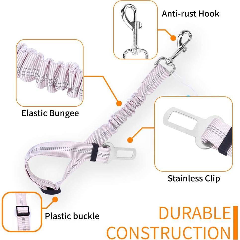 Cinturón de Seguridad para Perros PETPO, Ajustable 74.5cm, Verde